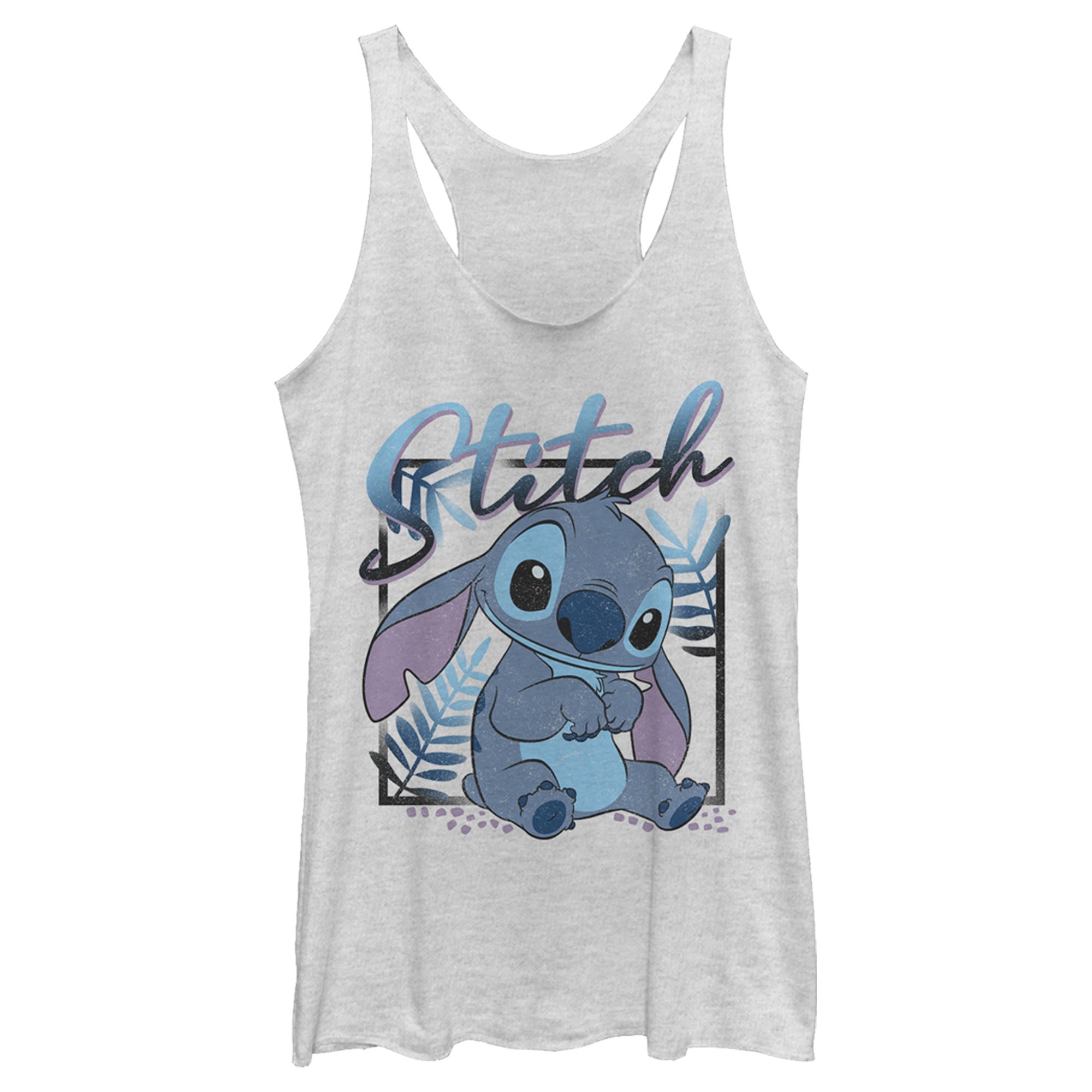 Women’S Lilo & Stitch Distressed Poster Stitch Racerback Tank Top