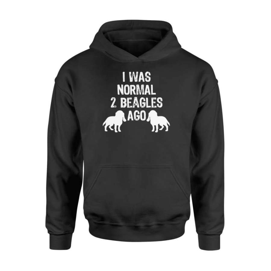I Was Normal 2 Beagles Ago – Standard Hoodie