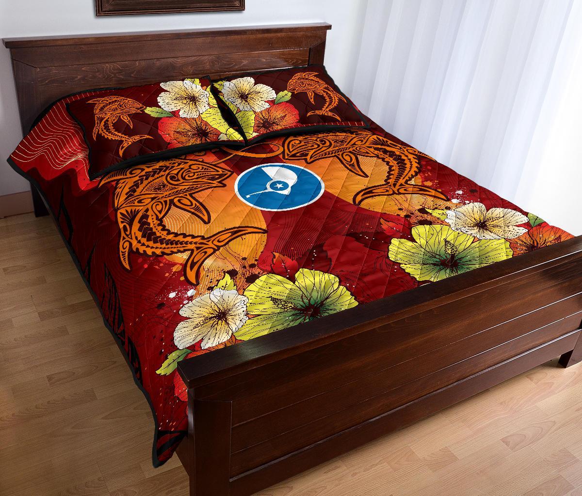 Yap Custom Personalised Quilt Bed Sets – Tribal Tuna Fish – BN39