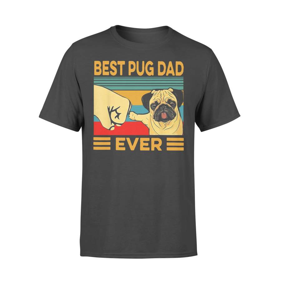 Vintage Best Pug Dad Ever T-shirt