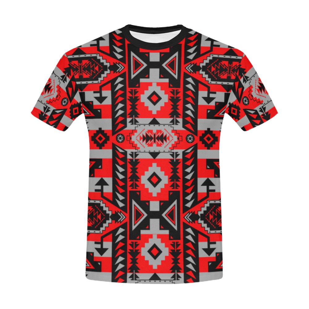 Chiefs Mountain Candy Sierra All Over Print T-Shirt For Men/Large Size (Usa Size) Model T40)