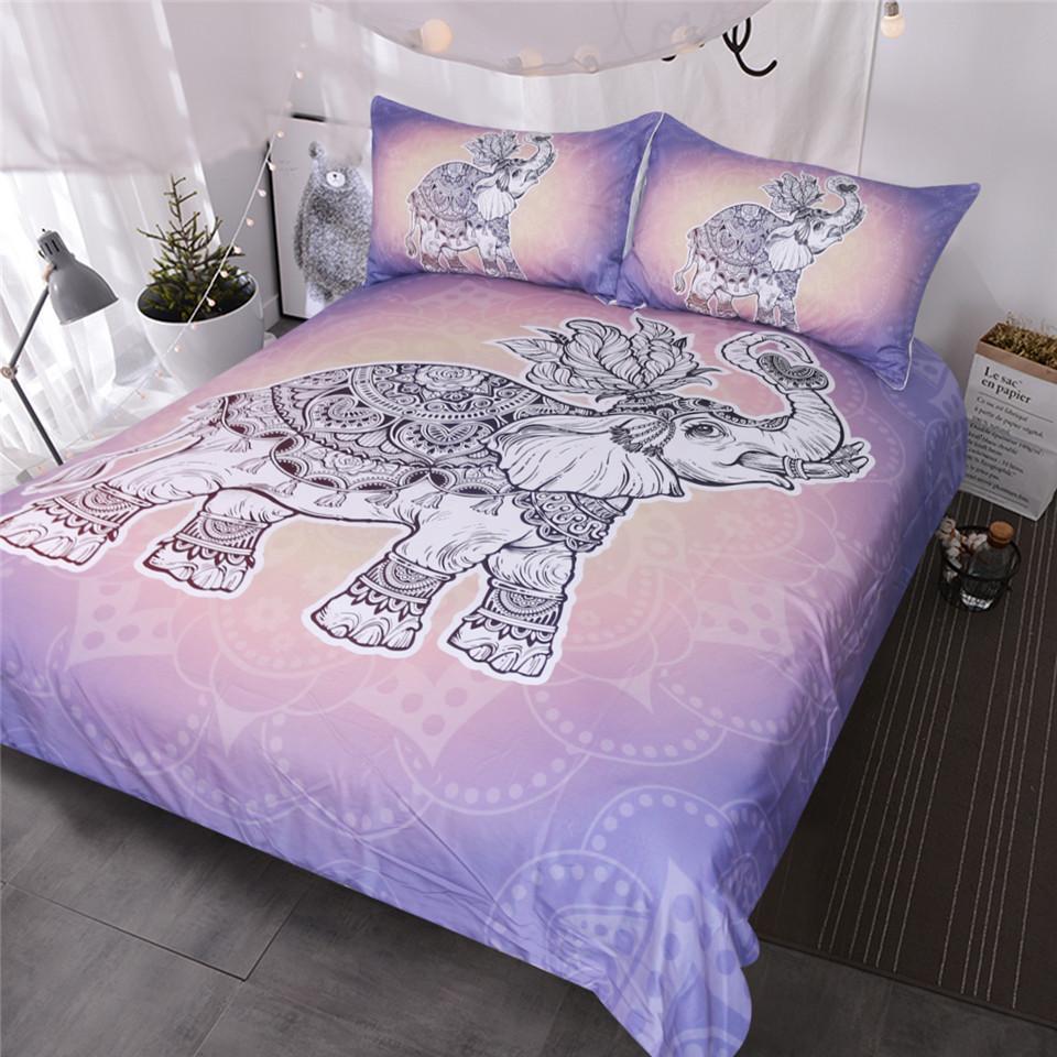 Royal Elephant 3 Pieces Quilted Comforter Set