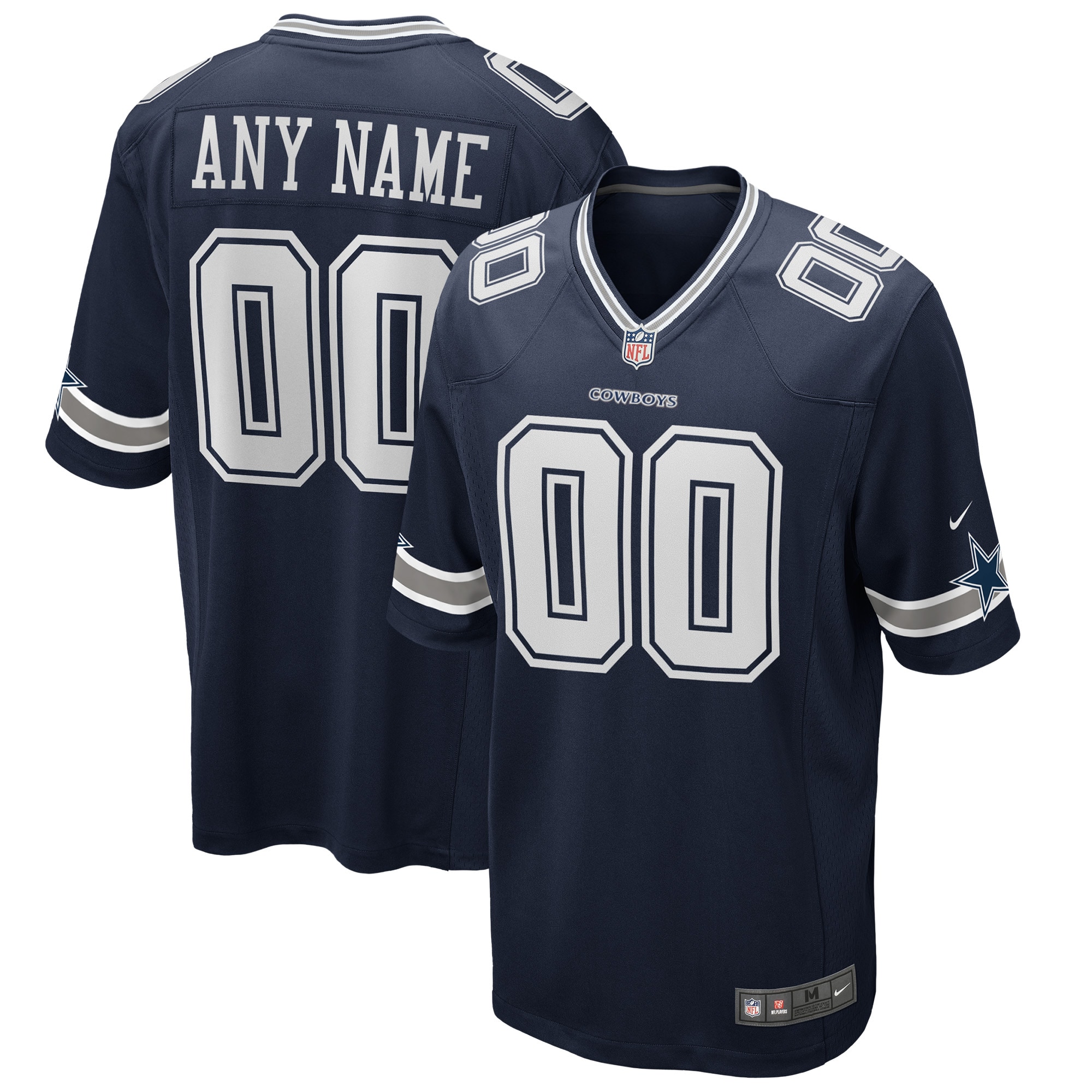 Dallas Cowboys Custom Game Jersey – Navy