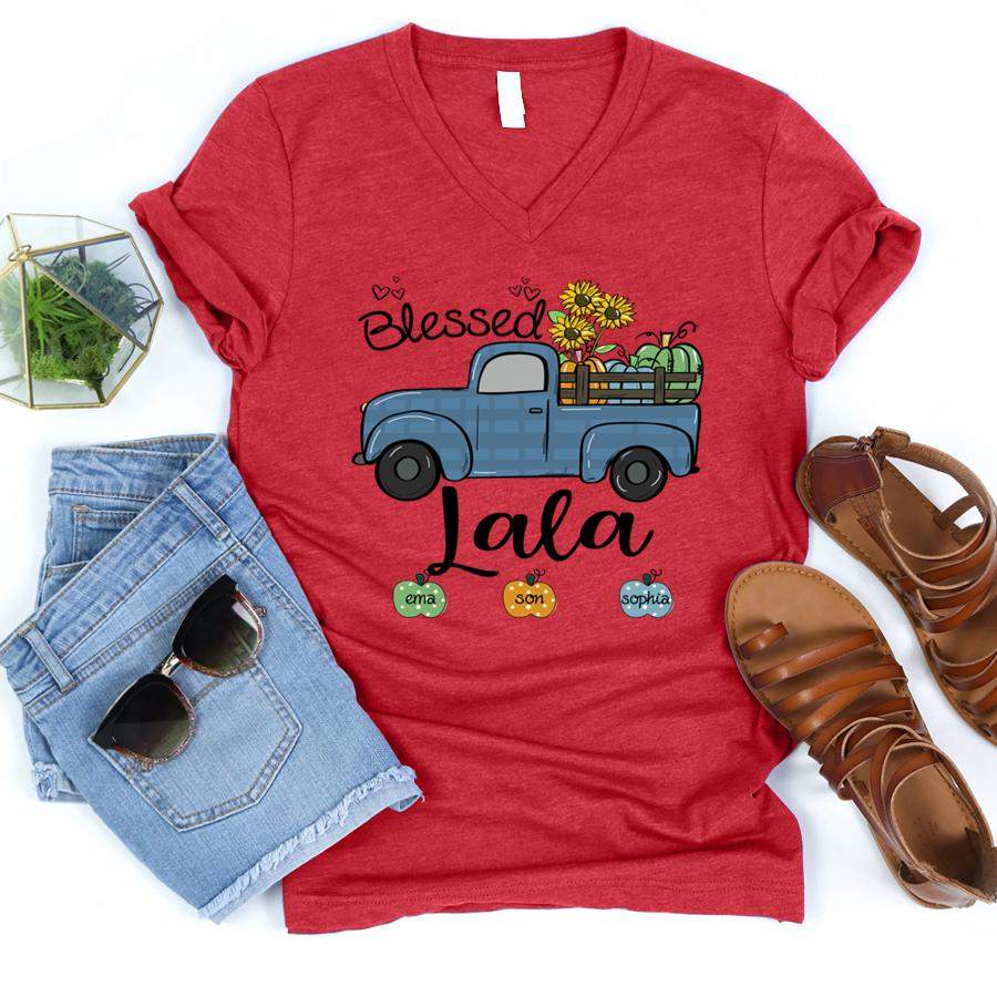 Download Personalized Blessed Lala Fall Sunflower Shirt - T-Shirt Store