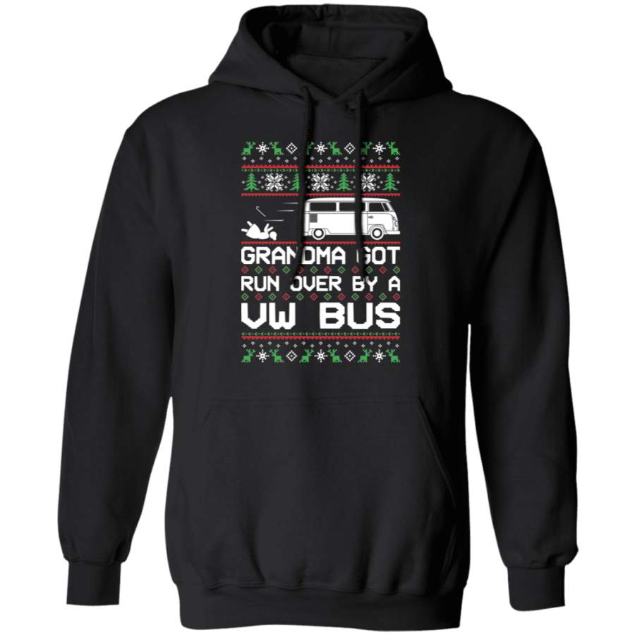 VW Bus Split Window Panel Van Life Ugly Christmas Pullover Hoodie