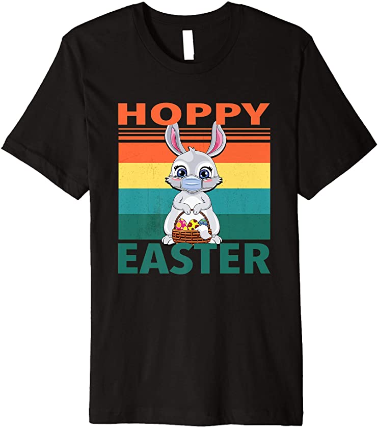 Bunny Wearing Mask – Hoppy Easter Premium T-Shirt