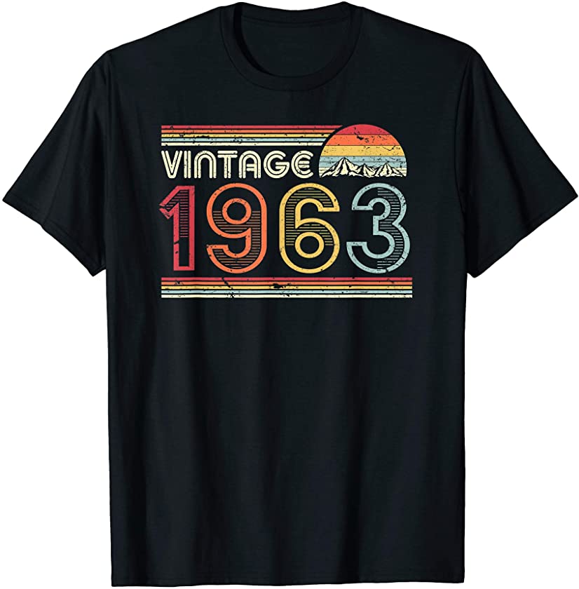 1963 Vintage Shirt, Birthday Gift Tee. Retro Style T-Shirt