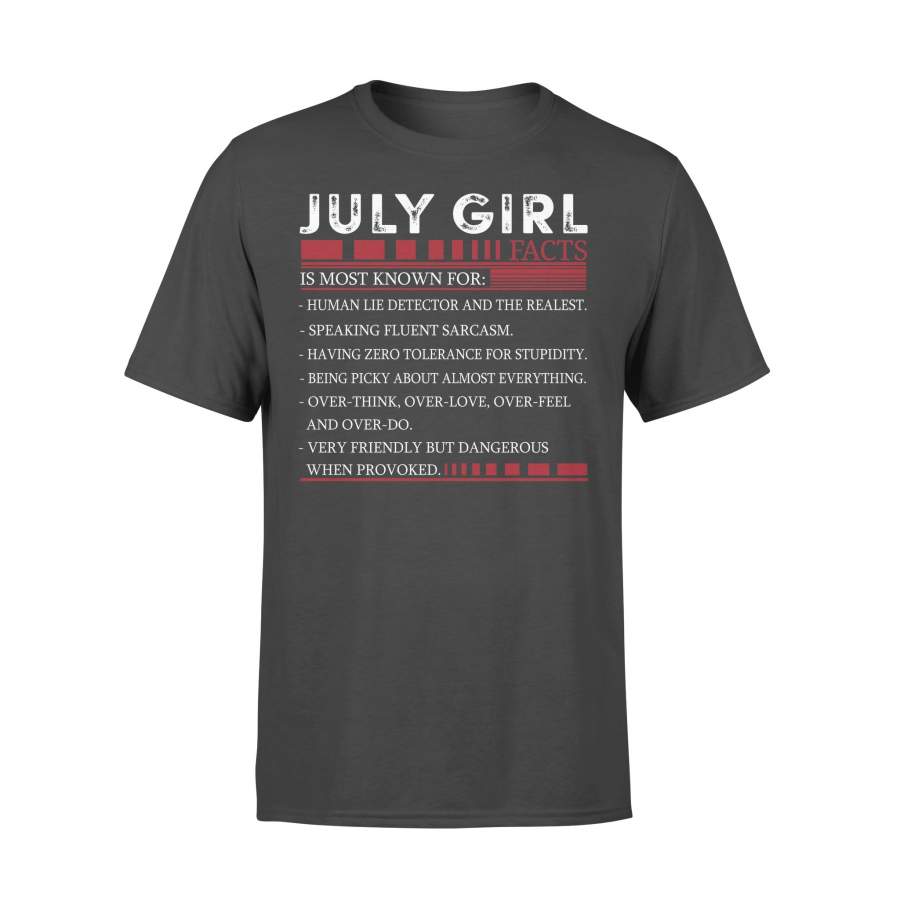 Best July Girl Facts Shirt