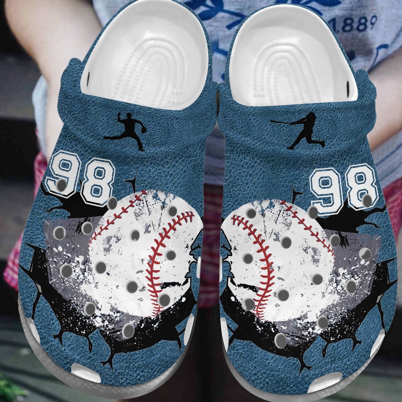 Baseball Personalized Personalize Clog, Custom Name, Text, Fashion Style For Women, Men, Kid, Print 3D Cracks