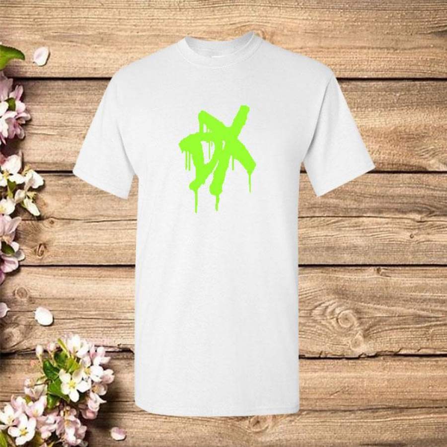 Wrestling D Generation X Men and childs Fluorescent Green T Shirt