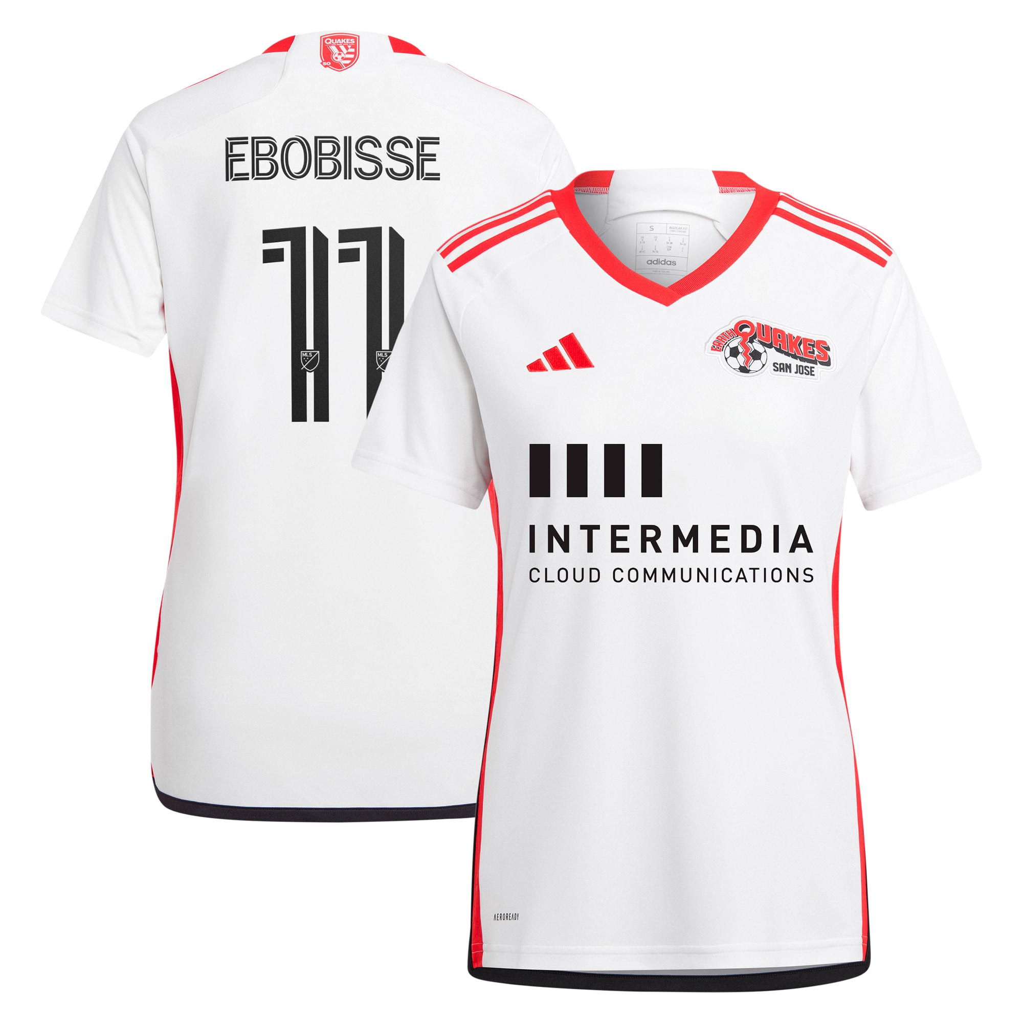 Jeremy Ebobisse San Jose Earthquakes Women's 2024 The 50 Kit Replica Player Jersey – White