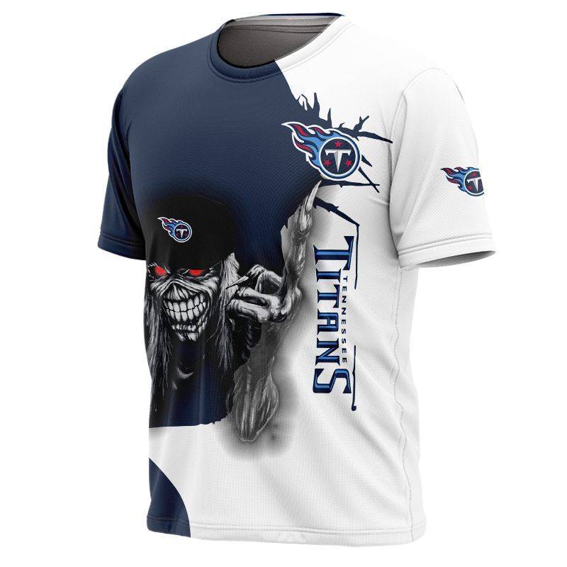 Tennessee Titans Football Skull All Over Print