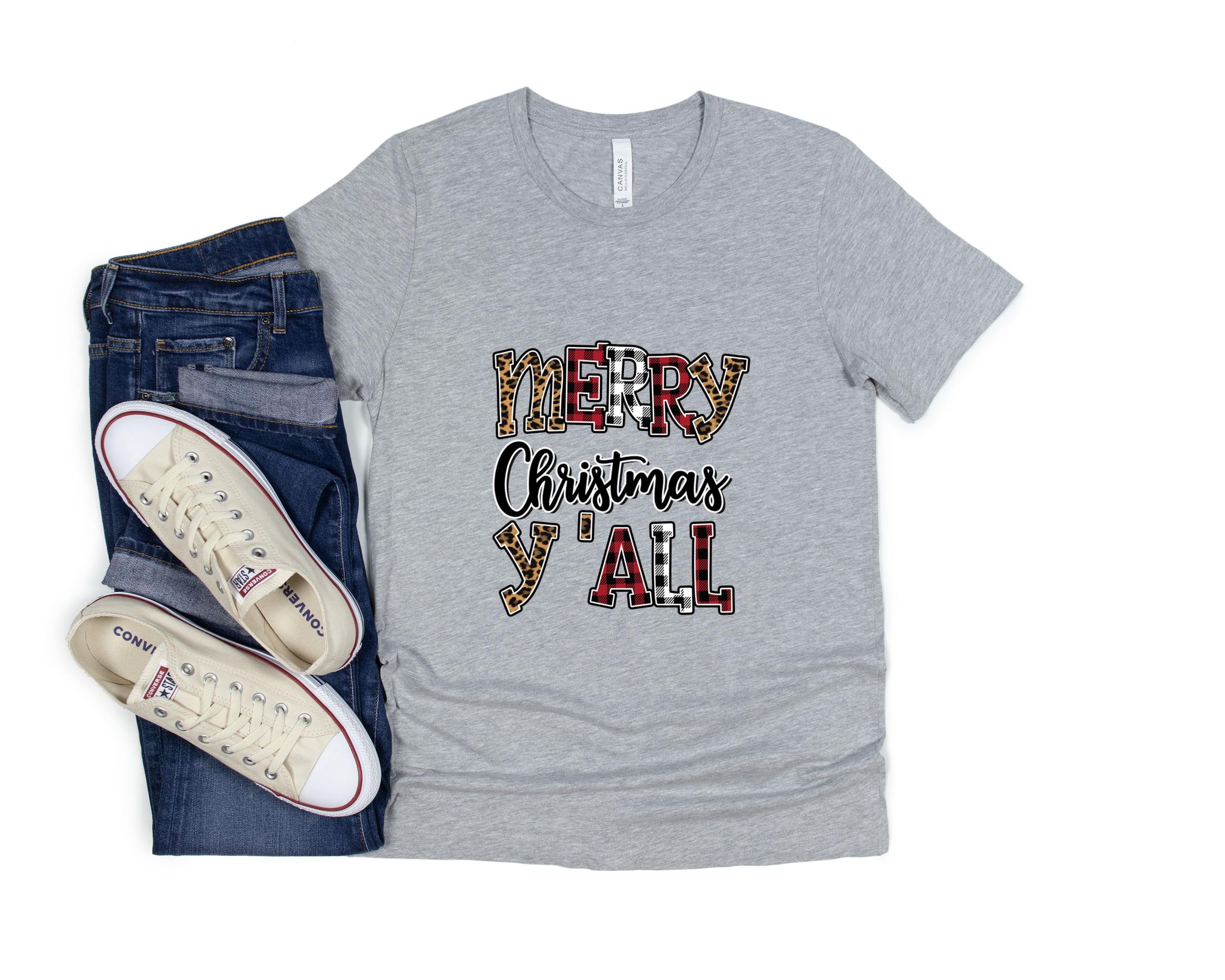Merry Christmas Y’All Shirt, Santa Claus Shirt, Merry Christmas Shirt,  Christmas Funny Shirt, Merry Christmas Wishes, Jingle Bells