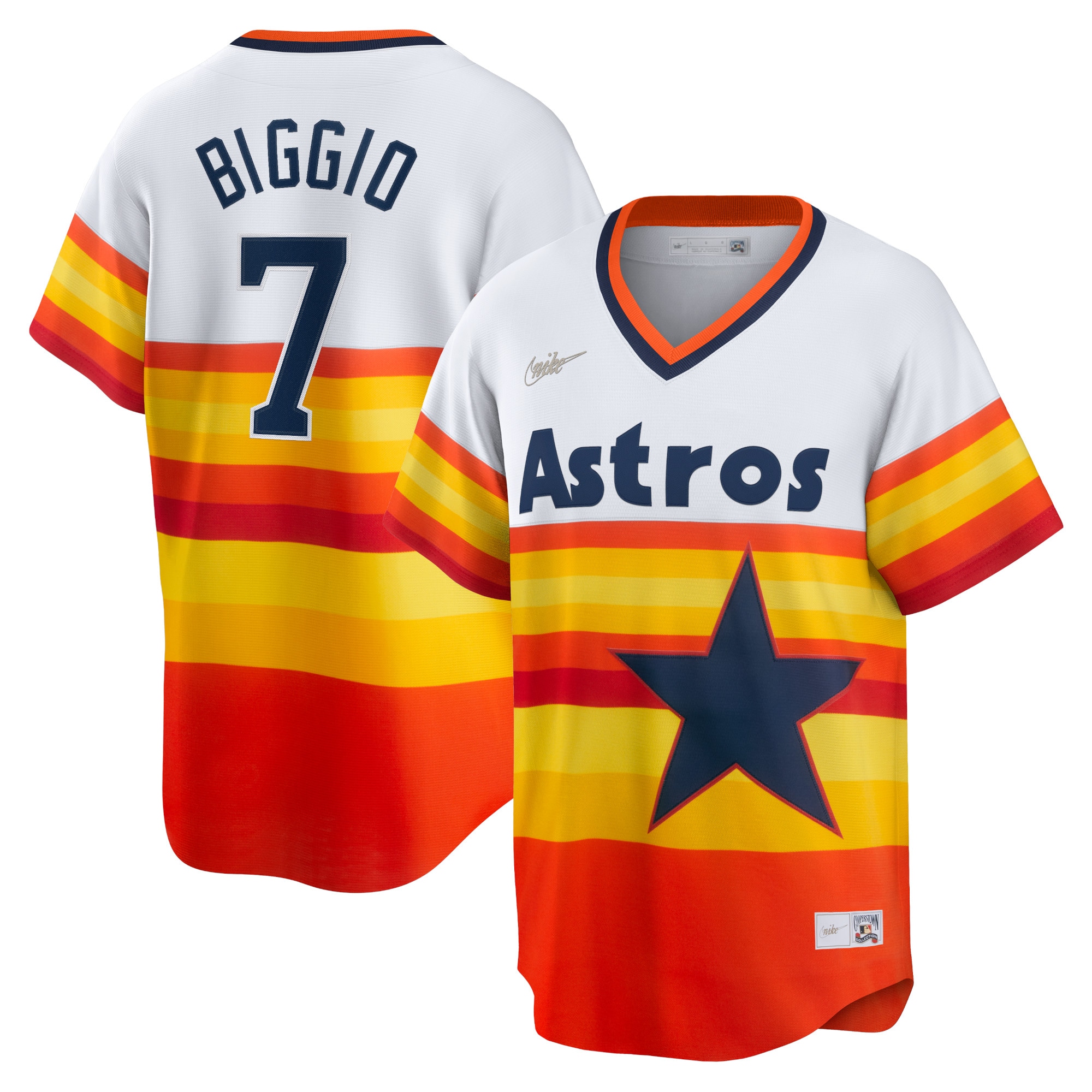 Craig Biggio Houston Astros Home Cooperstown Collection Player Jersey – White