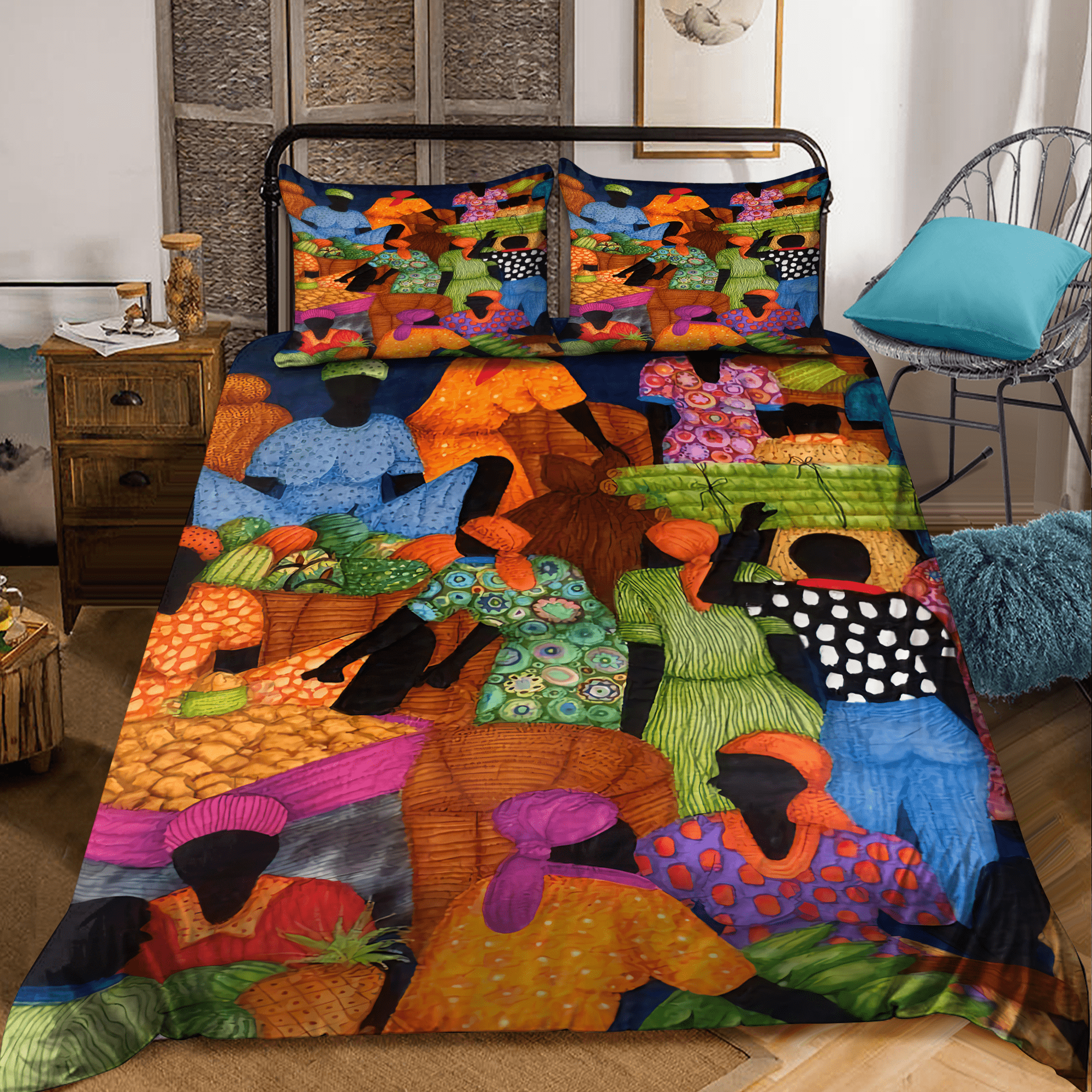 Tmarc Tee Tmarctee African 3D All Over Printed Bedding Set Vp25112103