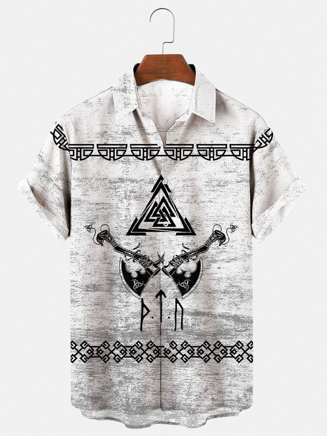 Viking Theme Print Hawaii Shirt Ha14604