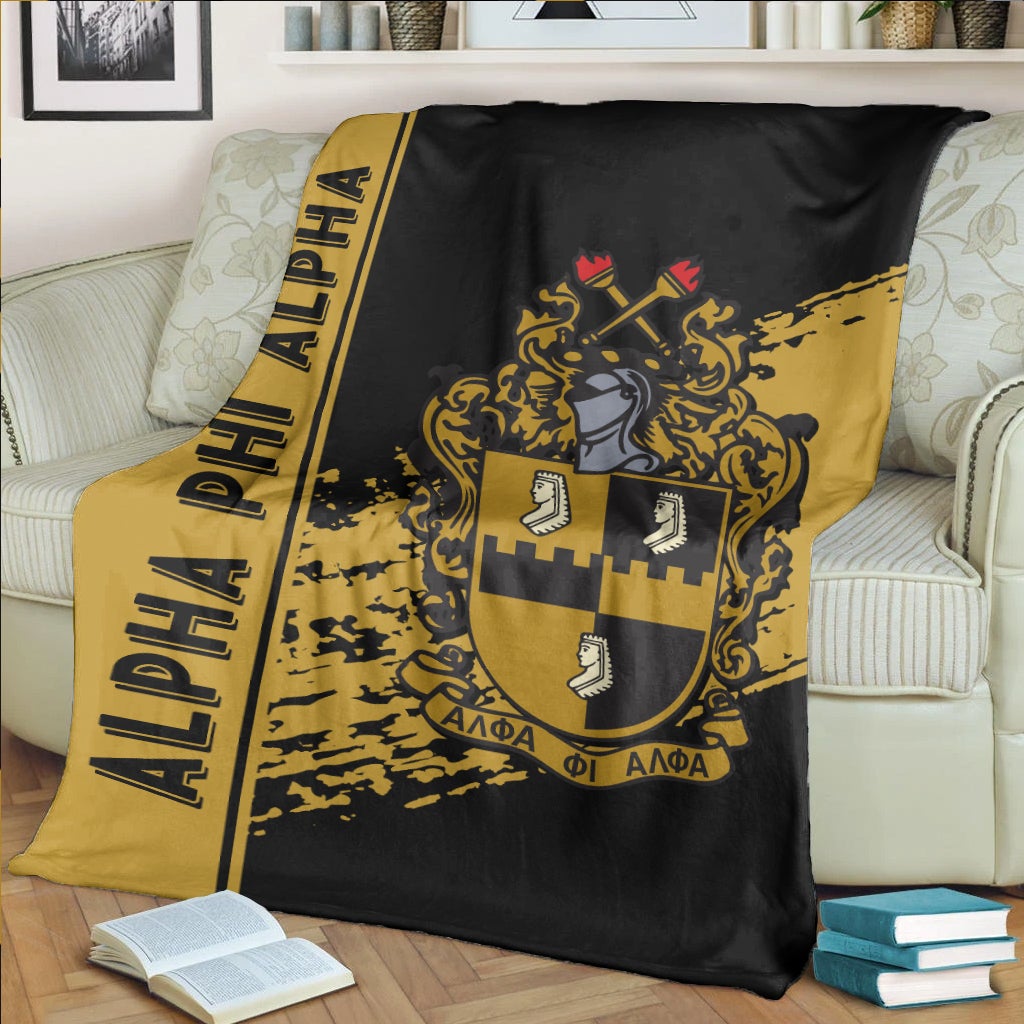 Wonderprint Premium Blanket Alpha Phi Alpha Premium Blanket Quarter Style Lt10