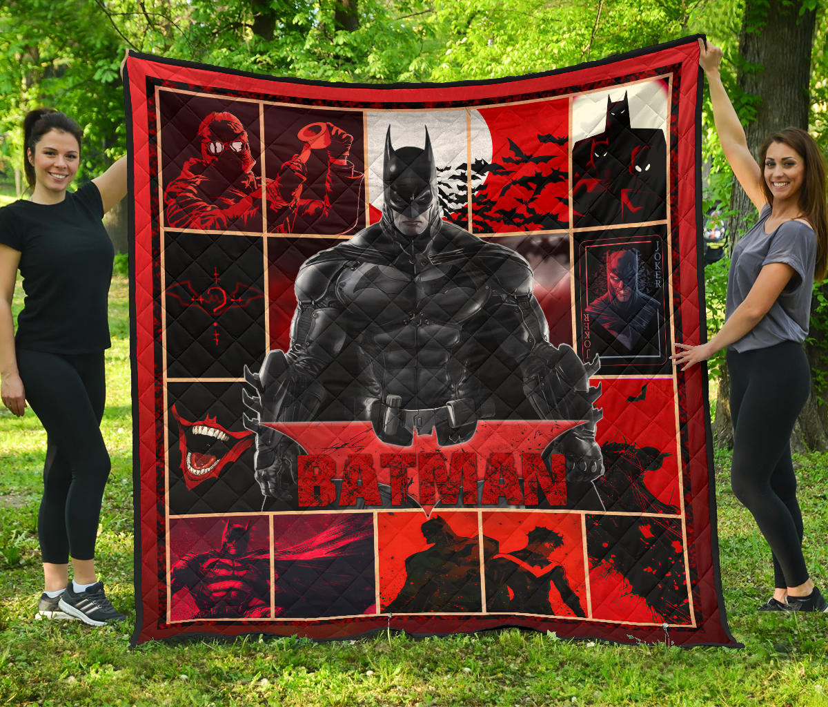 The Bat Man Premium Quilt Blanket Movie Home Decor Custom For Fans Nt022802