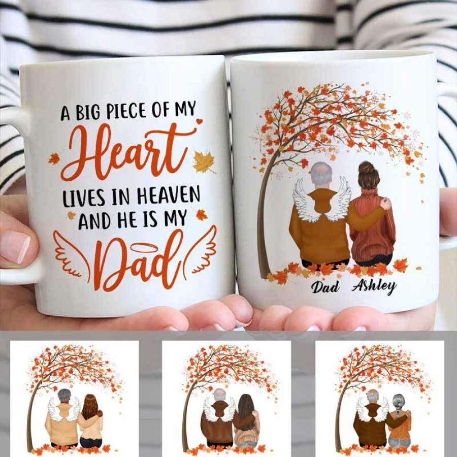 Fall Season Dad Memorial Personalized Mug