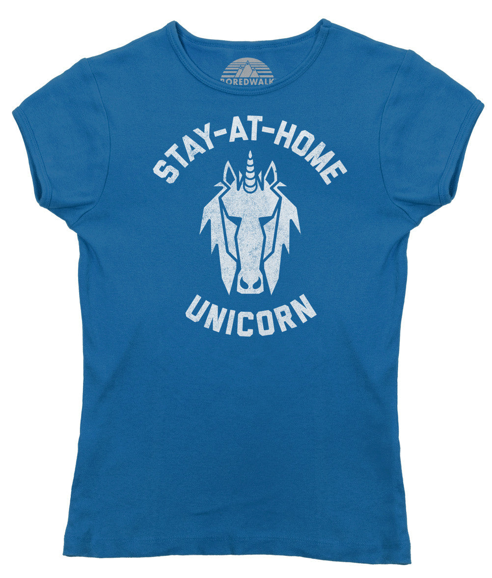 Women’S Stay At Home Unicorn T-Shirt