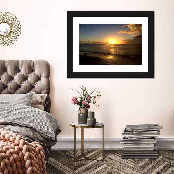 Beach Wall Art Prints Turks And Caicos Sunset Canvas Wall Art Home Decoration