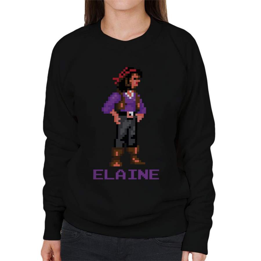 Elaine Marley Pixel Character Monkey Island Women’s Sweatshirt