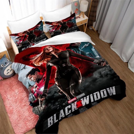 Black Widow Natasha Romanoff 8 Duvet Cover Pillowcase Home Decor 3D Bedding Set Decor