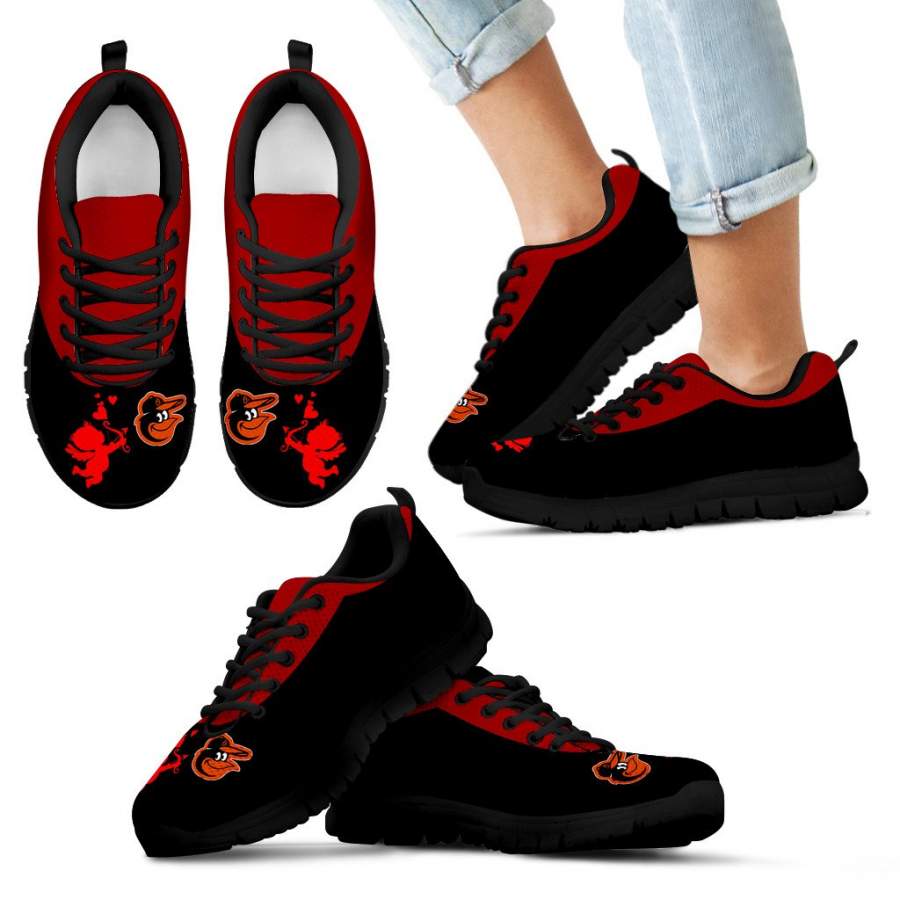 Cute Cupid Angel Background Baltimore Orioles Sneakers