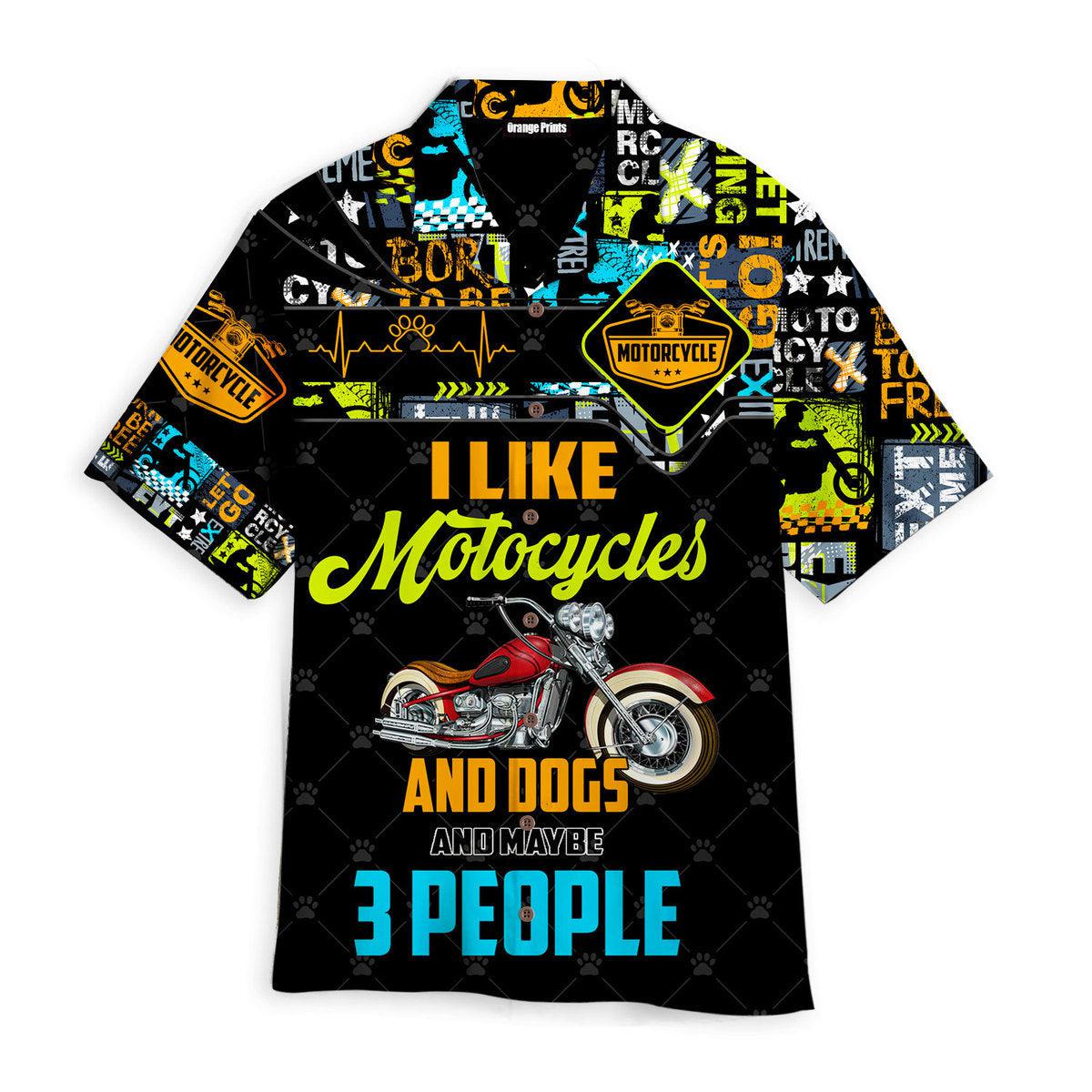 Motorcycles I Like Motocycles And Dogs Hawaii Shirt For Men Women Ha60652