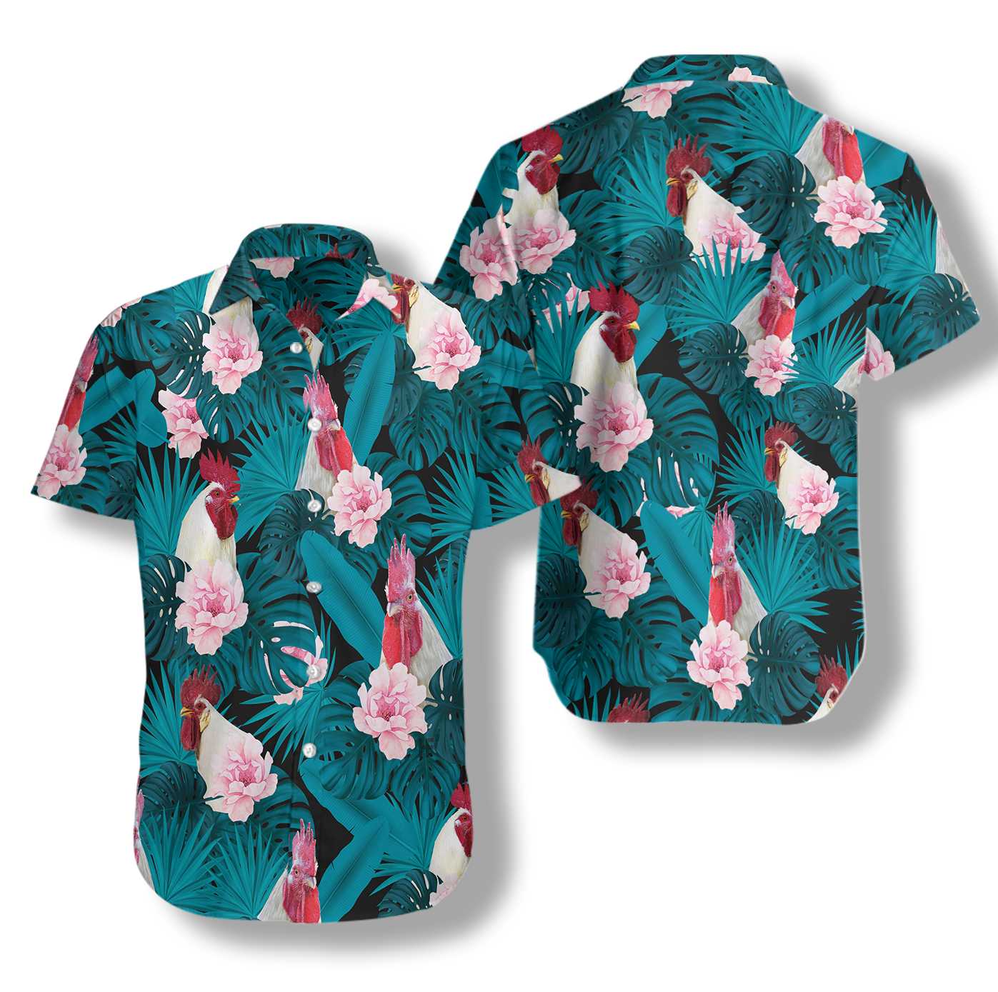 White Rooster Hawaii Shirt Ha13193