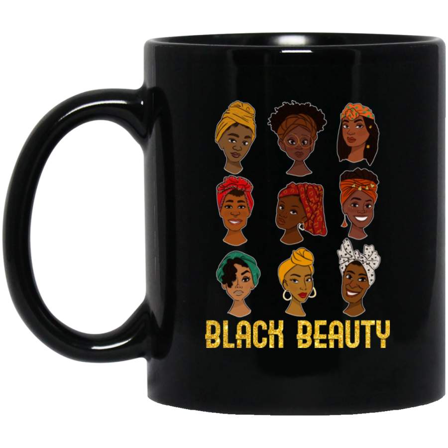 African American Coffee Mug Black Women Black Beauty 11oz – 15oz Black Mug