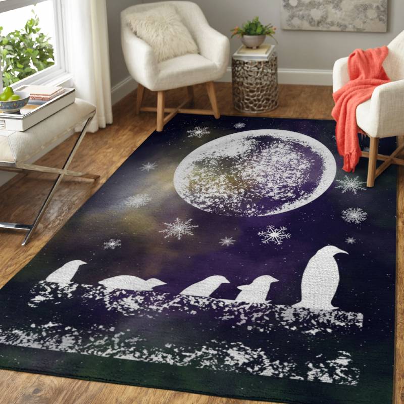 Space and Penguins – Space And Shadows Area Rug Carpet