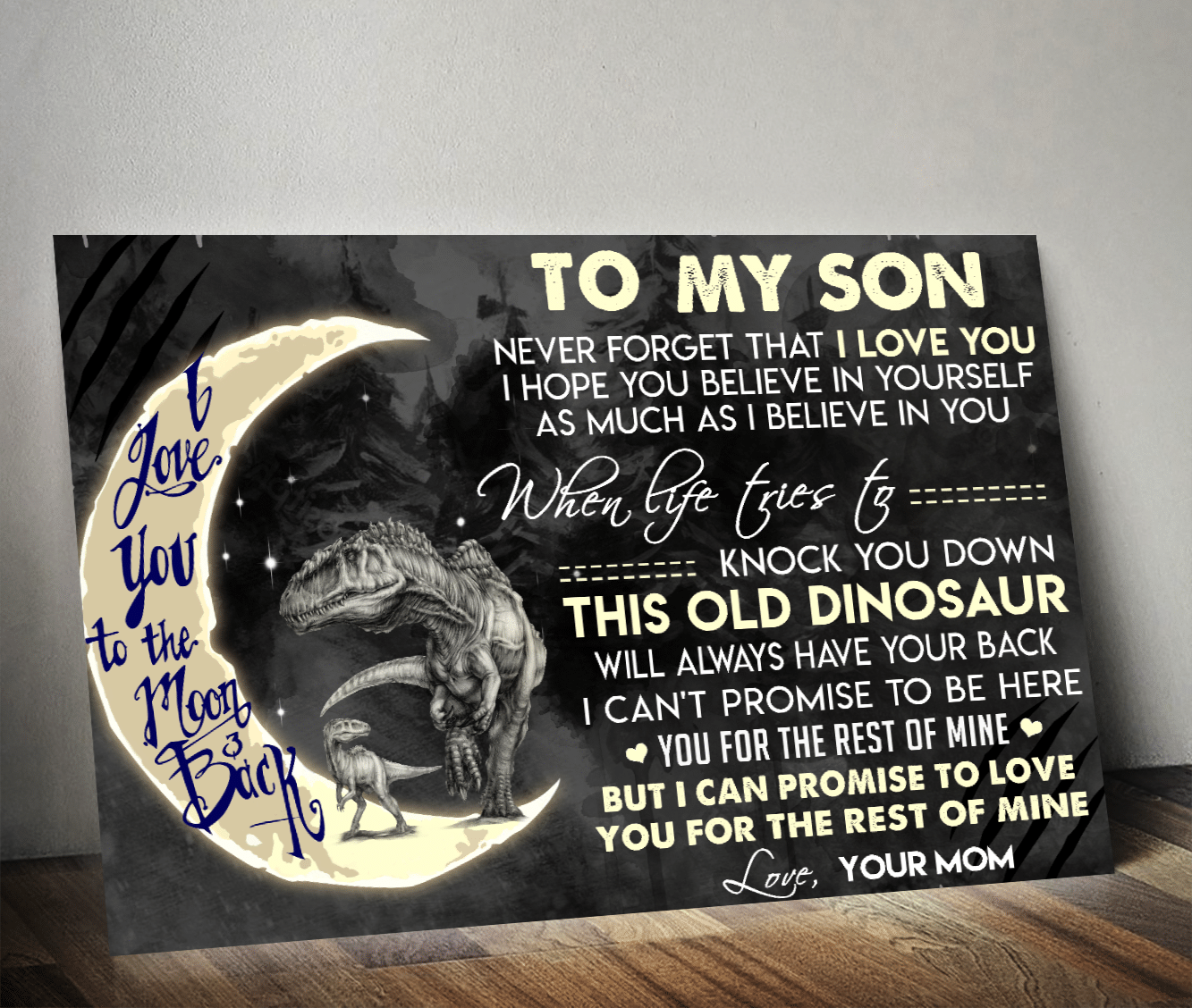 This Old Dinosaur Will Always Have Your Back Poster QH