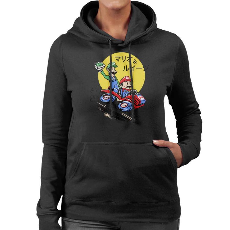 Super Mario Bros Double Dash Antics Women’s Hooded Sweatshirt