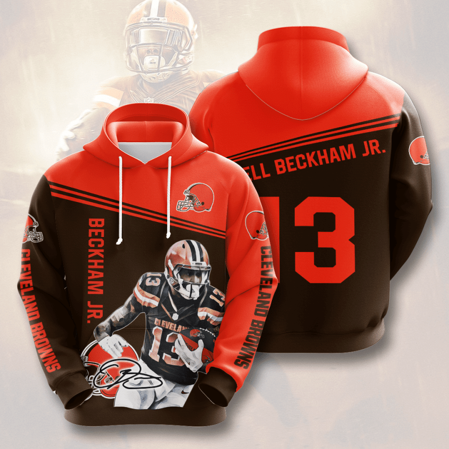 Odell Beckham Cleveland Browns Cleveland Browns 66 Unisex 3D Hoodie Gift For Fans