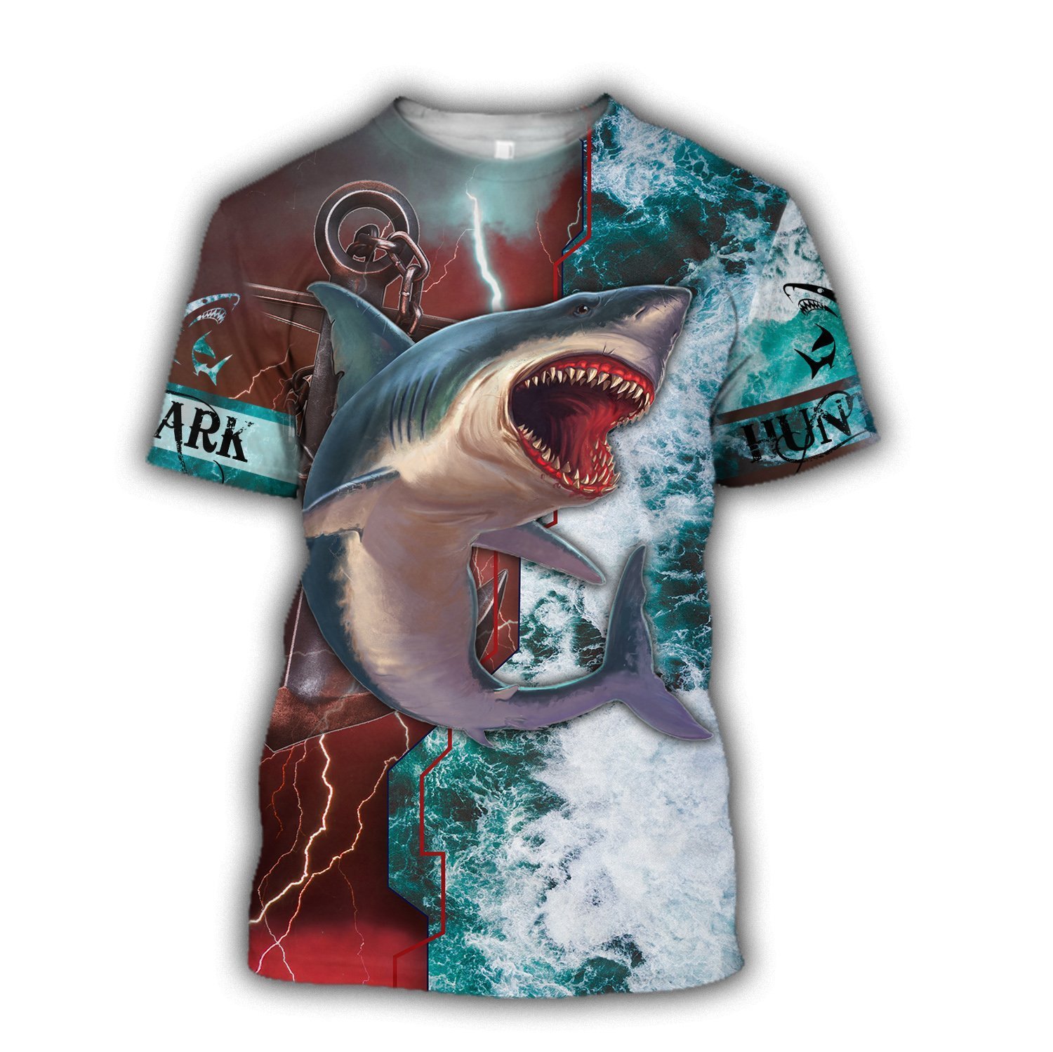 Shark Hunting 3D All Over Print | Hoodie | Unisex | Full Size | Adult | Colorful | HT2578