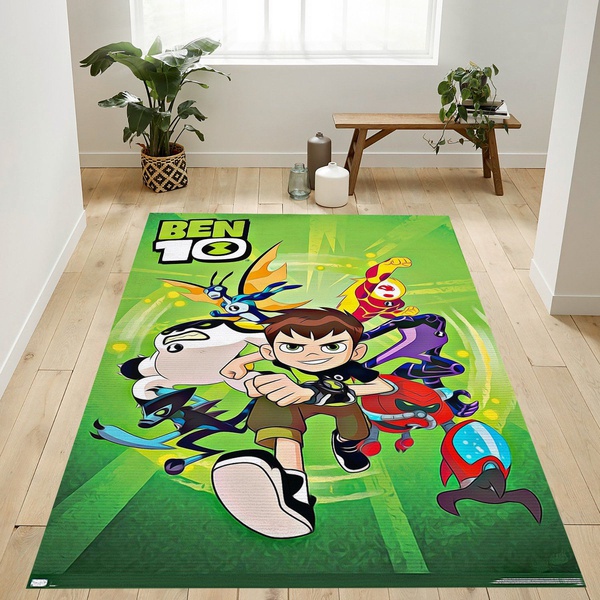 Ben 10 Group Area Rug For Gift Living Room Rug Home Decor Floor Decor