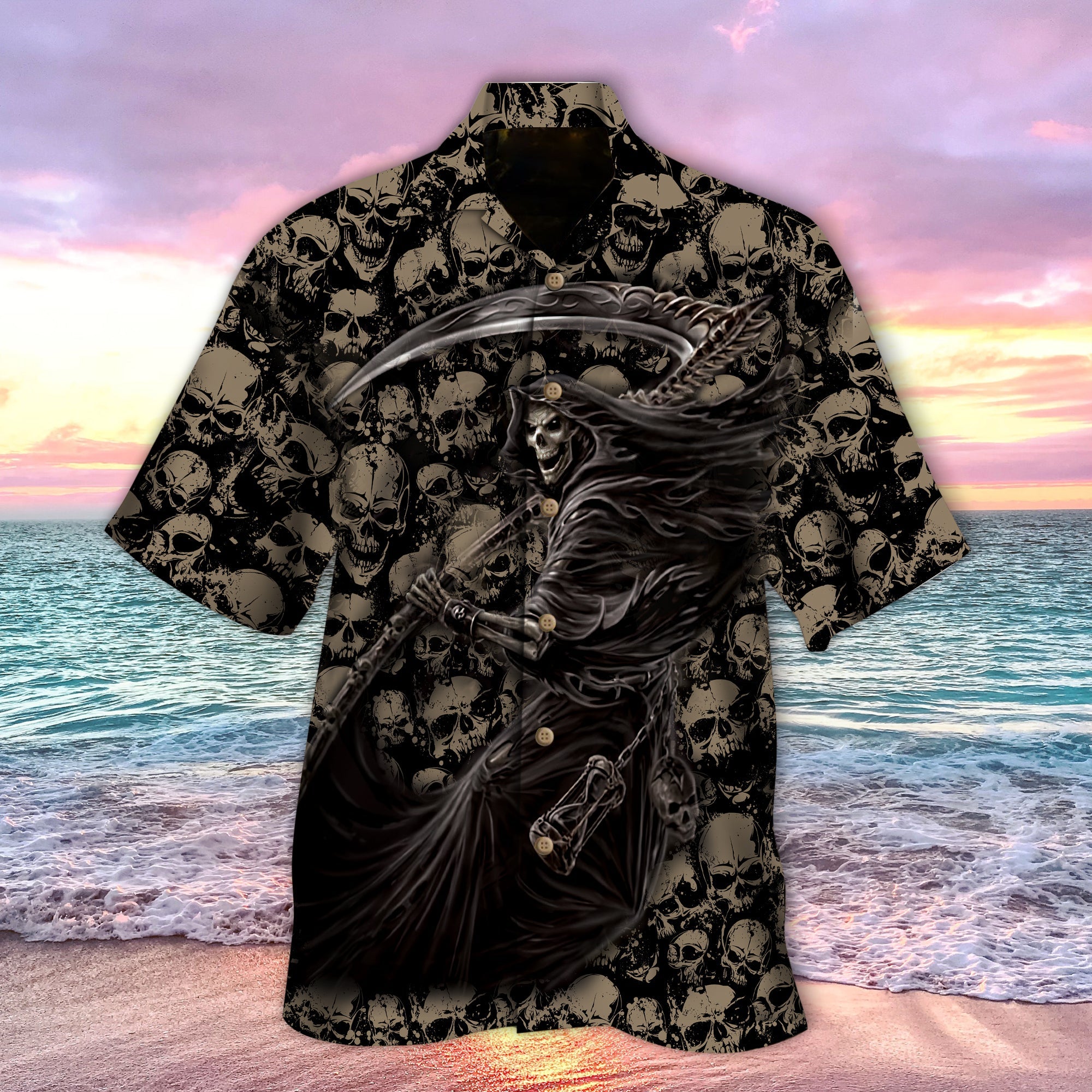 Death Scythe Skull Hawaii Lover Hawaii Shirt For Men Women Ha108762