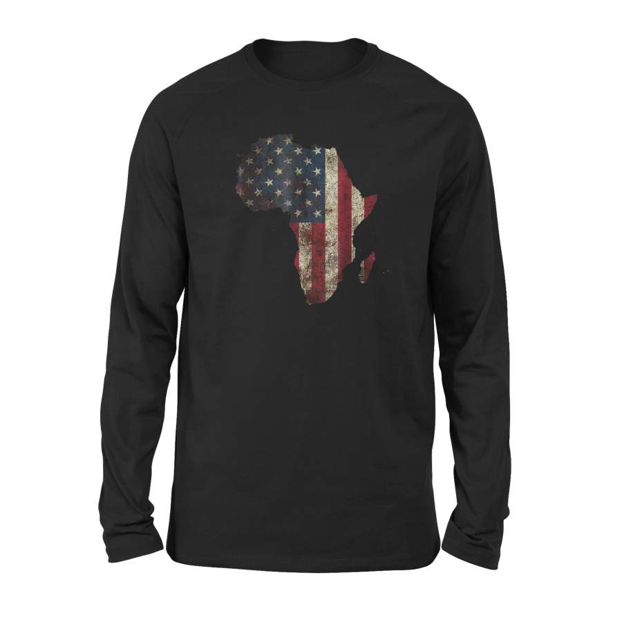 African American Flag Premium Long Sleeve T-Shirt