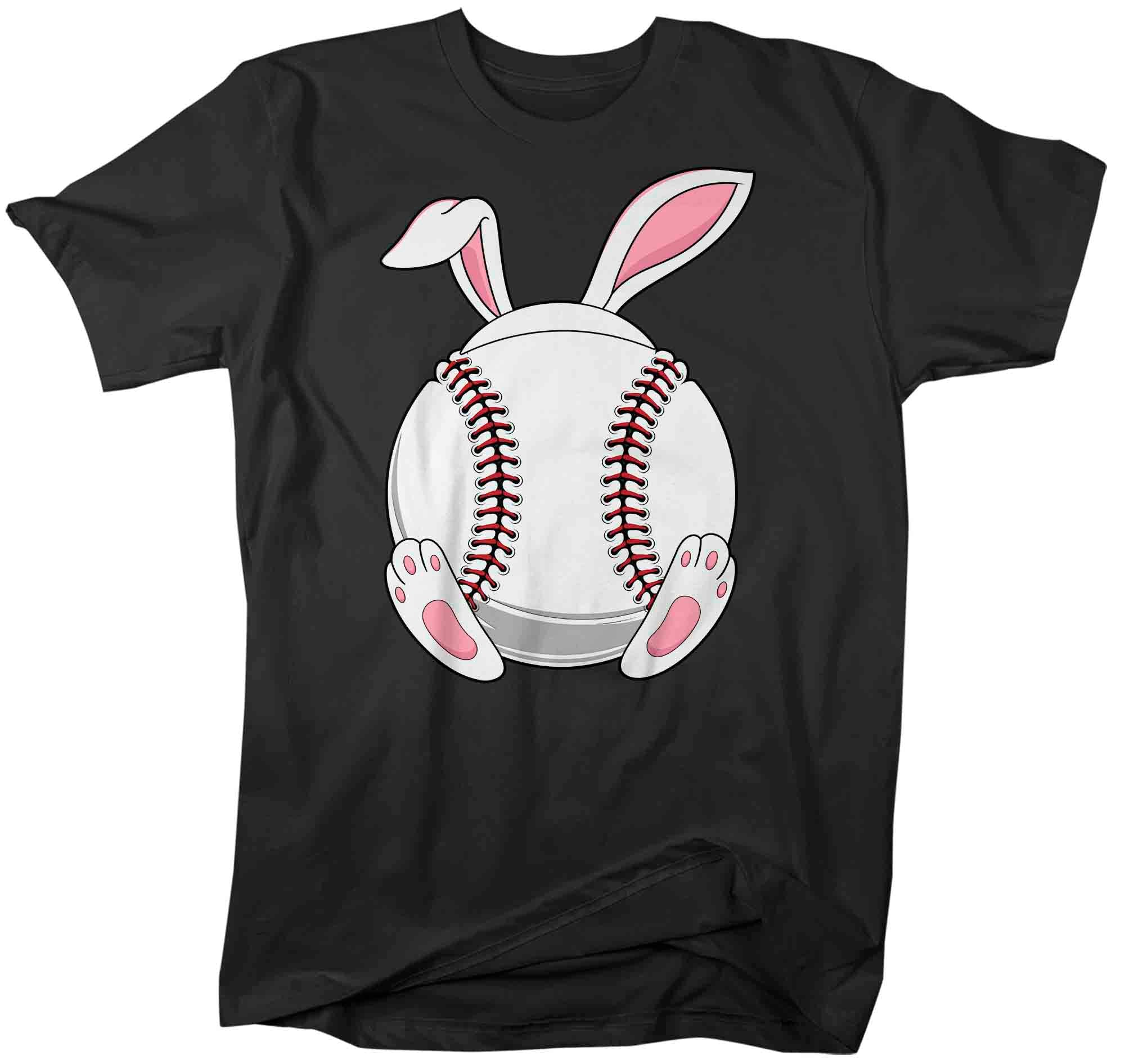 Men’S Funny Easter T Shirt Baseball Bunny Shirt Rabbit Ears Feet Baseball Coach Gym Teacher Tshirt Gift Easter Tee Unisex Man