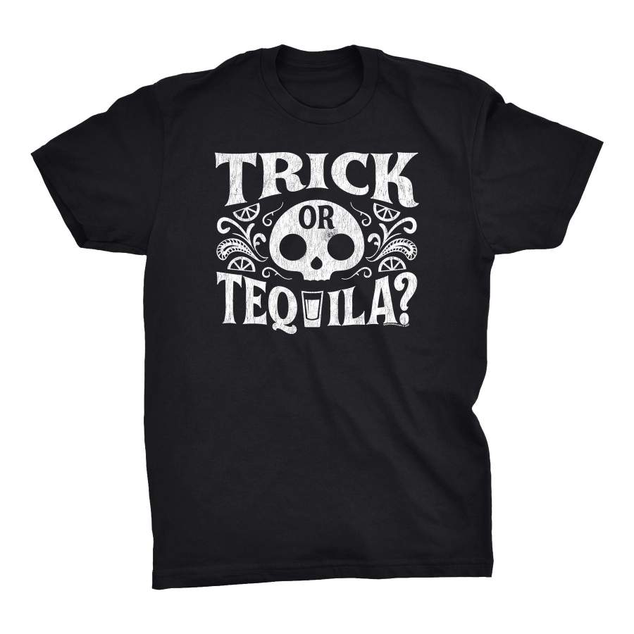 Trick Or Tequila – Funny Halloween Party Drinking T-Shirt