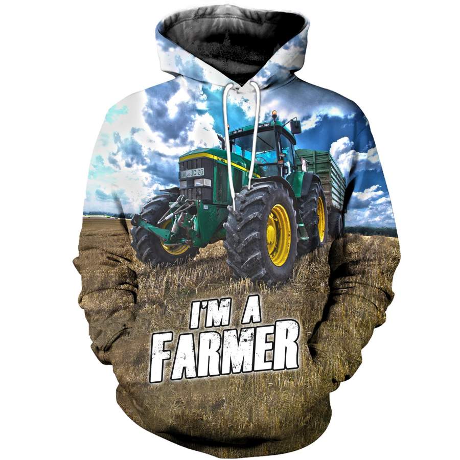 3D All Over Printed JD tractor T-shirt Hoodie SNTL090512