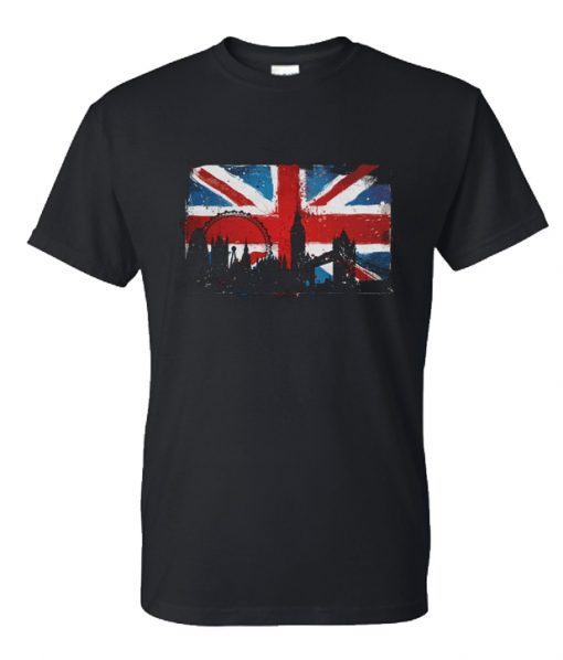 UK Flag London England RS T Shirt