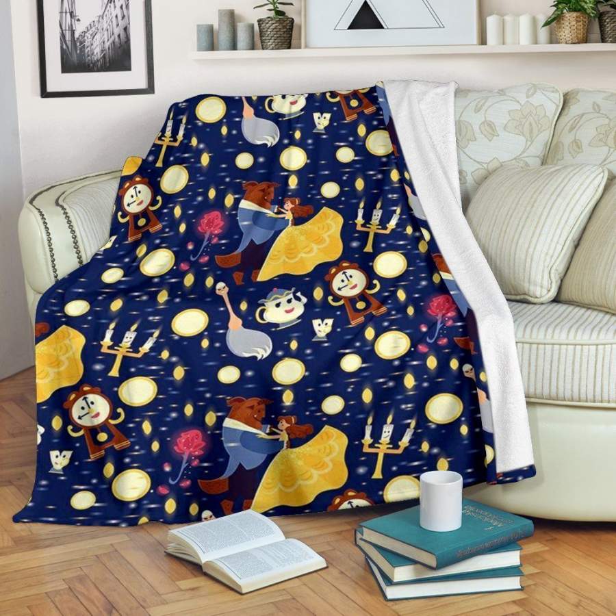 Beauty & The Beast Premium Blanket