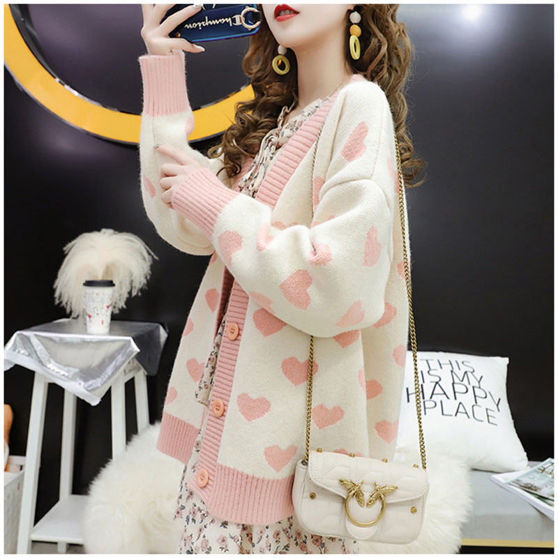 2020 Spring Knitted Cardigan Sweater With Button Casual Long Sleeve Open Stitch Cardigans Outwear Warm Knitwear Coats Women alx