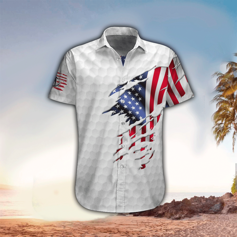 America Golf Hawaii Shirt Aloha Ha66400