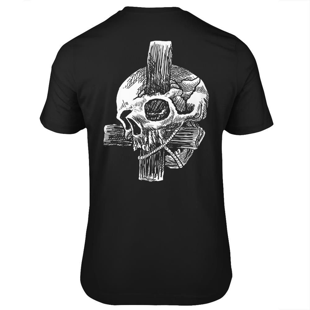 Antichrist Satanic Skull T Shirt By Kraftd- Print on back - EmprintsTOP
