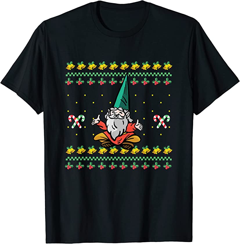 Ugly Christmas X-Mas Elf Gnome Dwarf Santa Claus New Year T-Shirt