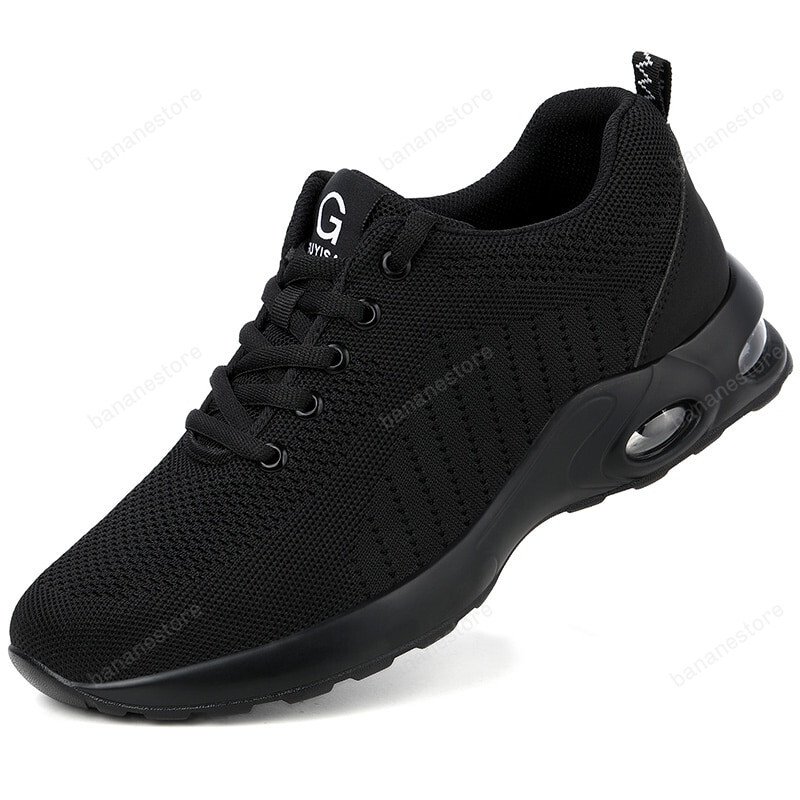 Fashion Safety Shoes Men Steel Toe Shoes Anti-Puncture Work Sneakers Indestructible Work Sefety Boots Male Shoes Work Boots
