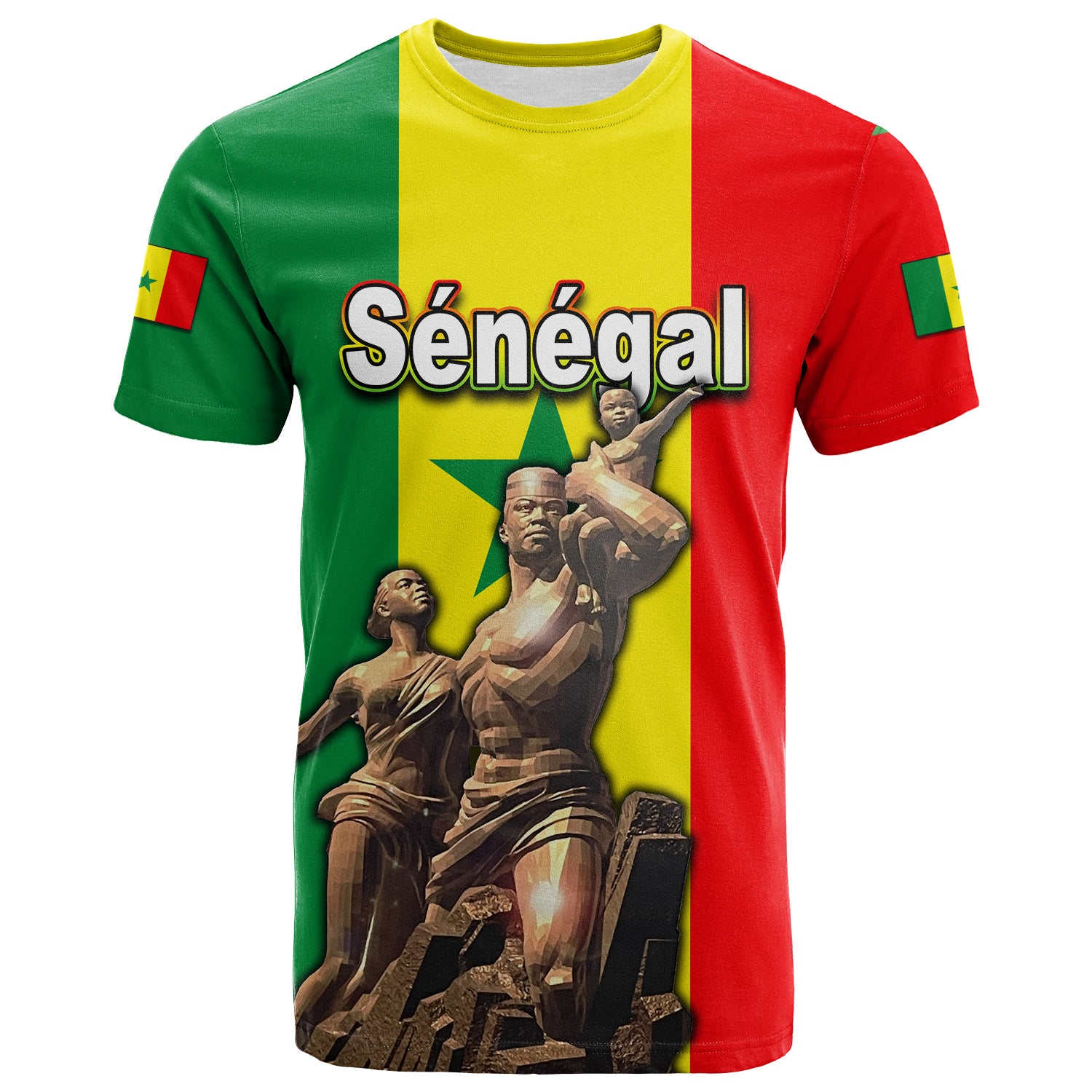 Senegal Independence Day T Shirt African Renaissance Monument Lt6